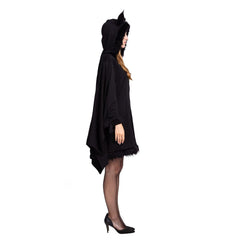 Woman’s Black Bat Zip Hoodie Halloween Costume - Spooktacular Creations