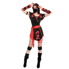 Ninja Short Pants Costume for Women - Adult