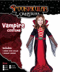 Royal Vampire Costume for Girls Deluxe Set - Spooktacular Creations